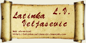 Latinka Veljašević vizit kartica